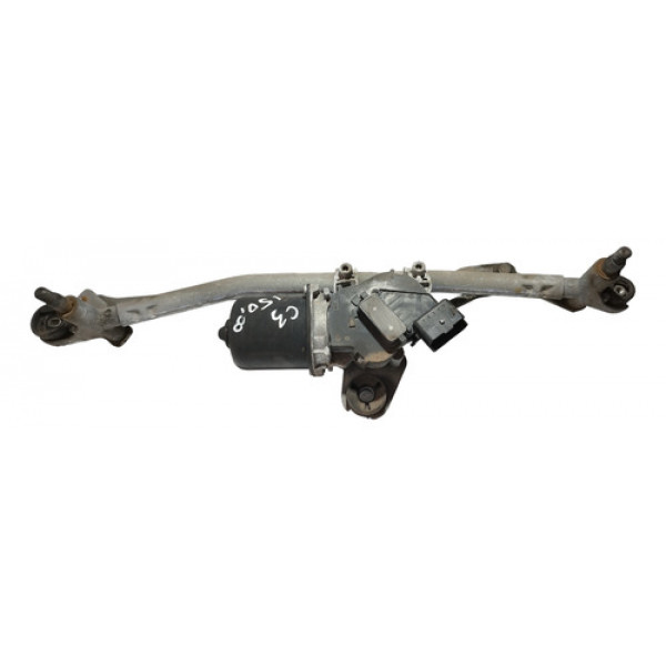 Motor Limpador Parabrisa Com Galahada Citroen C3 2012