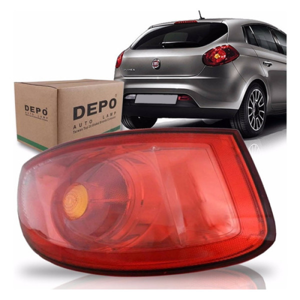 Lanterna Fiat Bravo 10/14 Vermelho Lado Direito Direito/passageiro Vermelho