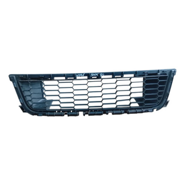 Grade Central Moldura Renault Sandero Completo Preto