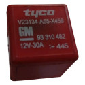Relê Auxiliar Gm Chevrolet Zafira 93310482 Vermelho