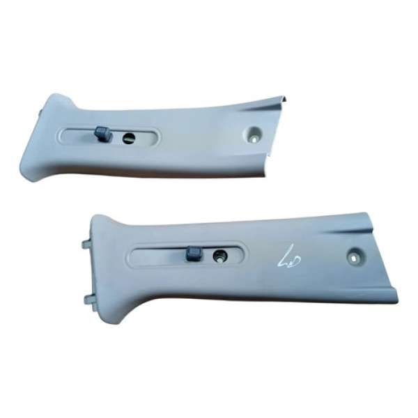 Par Moldura Coluna Cinto Sandero 769132845r/769142243r Cinza