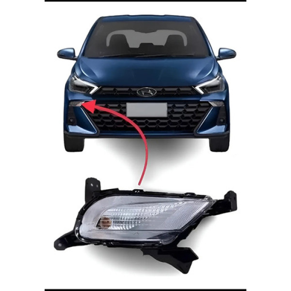 Lanterna Dianteira Pisca Parachoque Dian. Hb20 2023 Direito Prateado