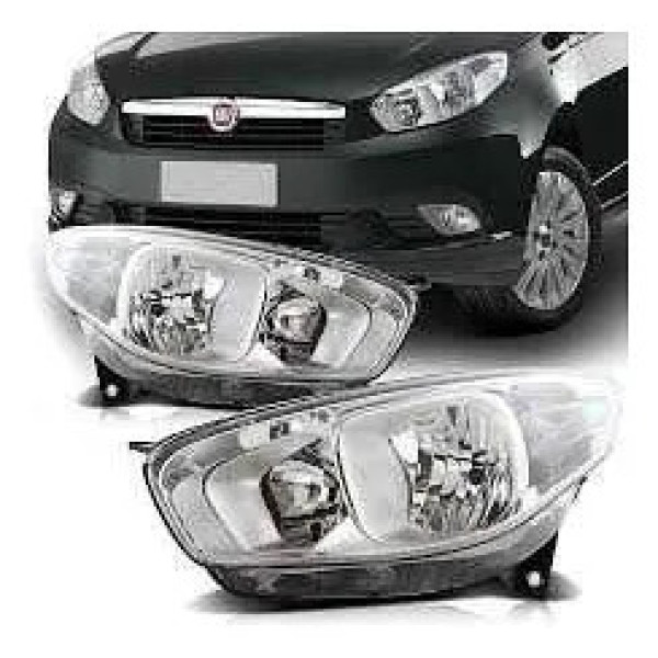 Par Farol Grand Siena 12/19 Cromado Ambos Lados