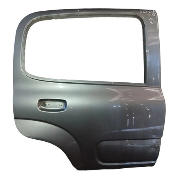 Porta Traseira Direita Fiat Uno Vivace Com Detalhe Traseira Direito Prateado