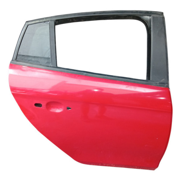 Porta Traseira Direita Fiat Bravo 2010 A 2016 Vermelho
