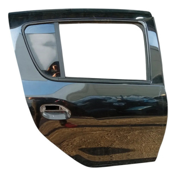 Porta Traseira Direita Renault Sandero Preto Preto Traseira Direita Preto