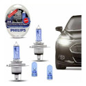 Kit Lâmpada Philips Crystal Vision Ultra H4 55w-12v 4300