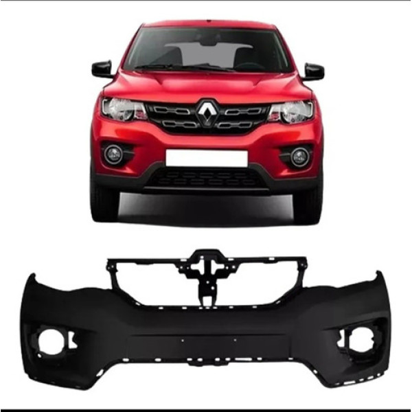 Parachoque Dianteiro Renault Kwid 2017 A 2020 Preto