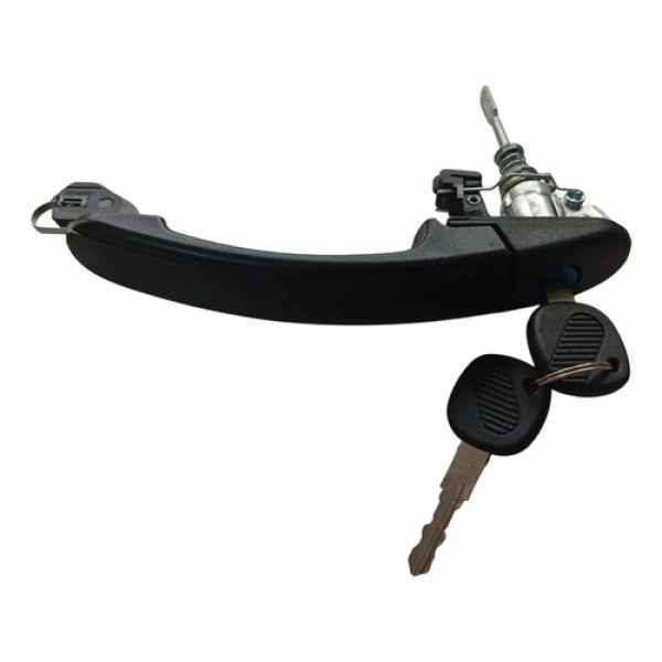 Maçaneta Externa Ambos Lados Diant C/chave Vw Gol G3/g4 Preto Dianteira