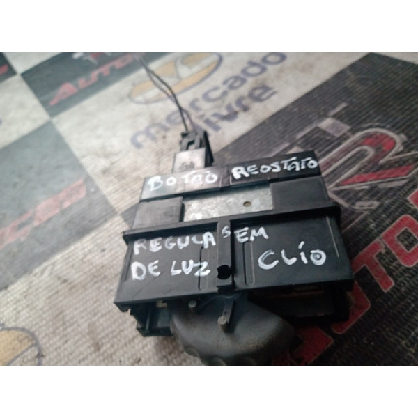 Botão Reostato Renault Clio 02 011 Cinza Cod.7700436111