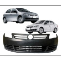 Parachoque Dianteiro Completo Gol G5 Sem Milha  Lomaplast Preto