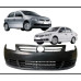 Parachoque Dianteiro Completo Gol G5 Sem Milha  Lomaplast Preto