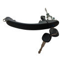 Maçaneta Externa Ambos Lados Diant C/chave Vw Gol G3/g4 Preto Dianteira