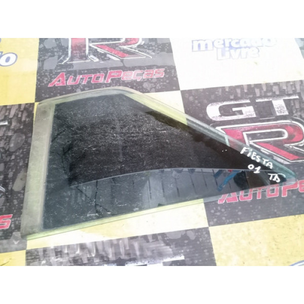 Vidro Fixo Lateral Ford Fiesta 01 Traseiro Direito Usado