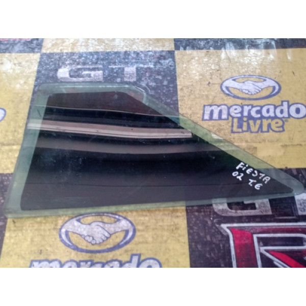 Vidro Fixo Lateral Ford Fiesta 02 Traseiro Esquerdo Usado