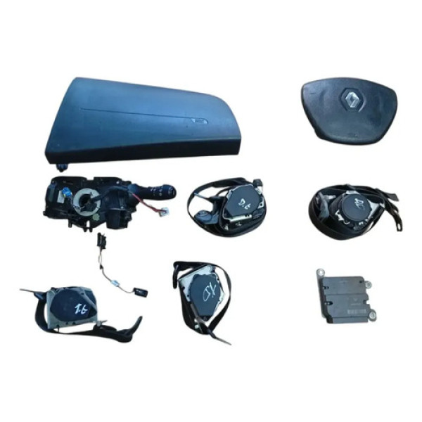 Kit Airbag Completo Renault Sandero 2015/2019 Preto