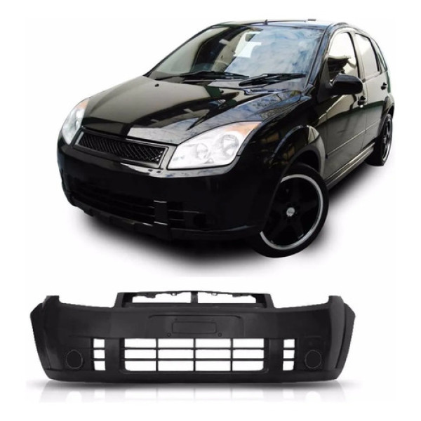 Parachoque Dianteiro Fiesta 2008 2009 2010 Sem Furo Preto