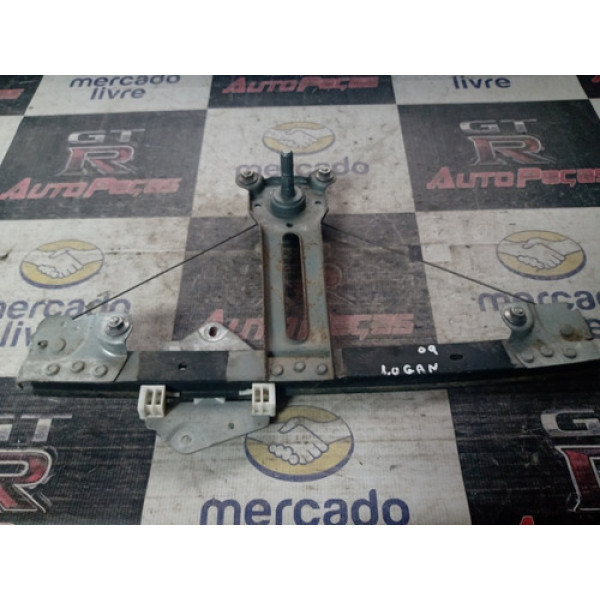 Máquina Vidro Manual Traseira Esquerd Renault Logan 2008 09 