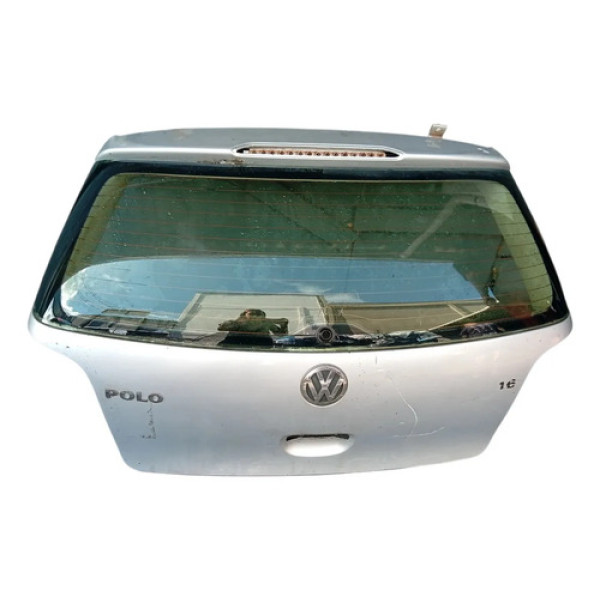 Tampa Traseira Porta Malas Volkswagen Polo Cinza S/ Vidro Cinza