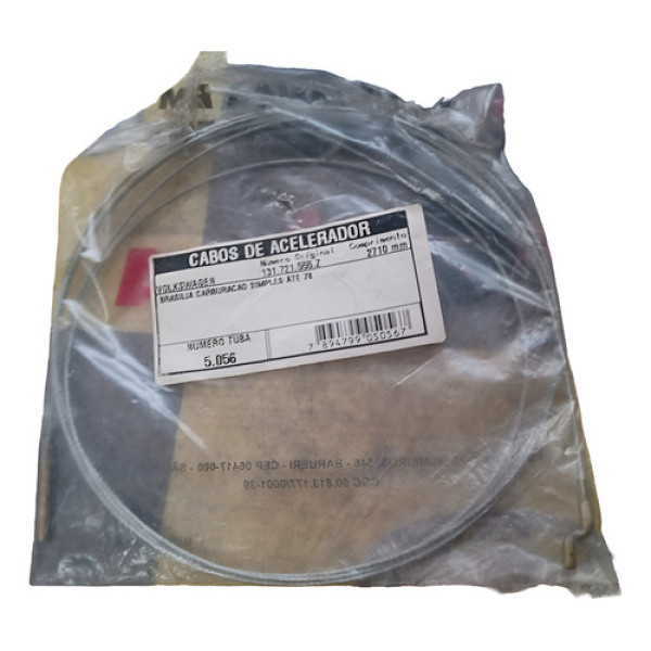 Cabo Acelerador Brasilia Carburaçao Simples Ate 78 131721555