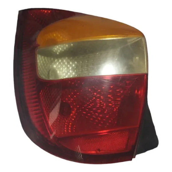 Lanterna Traseira L-e Palio 2001 A 2005 Tricolor C. Preta Esquerdo/motorista Vermelho
