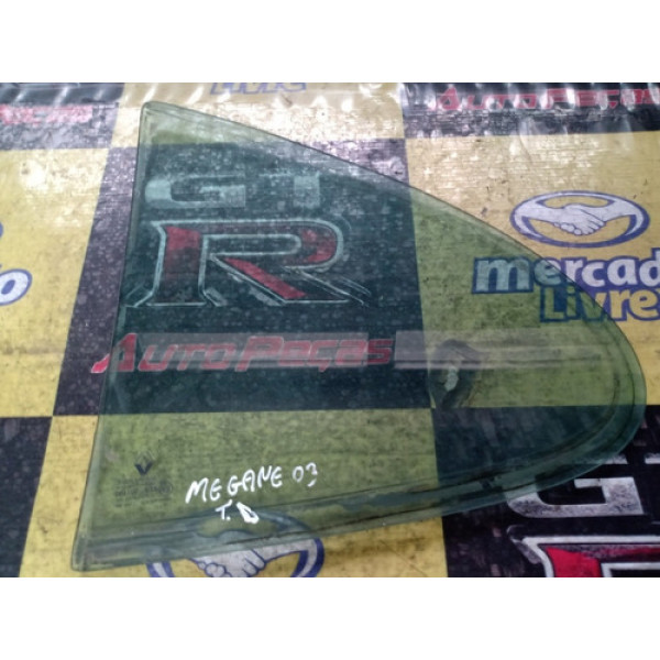 Vidro Fixo Lateral Renault Megane 03 Traseiro Direito Usado