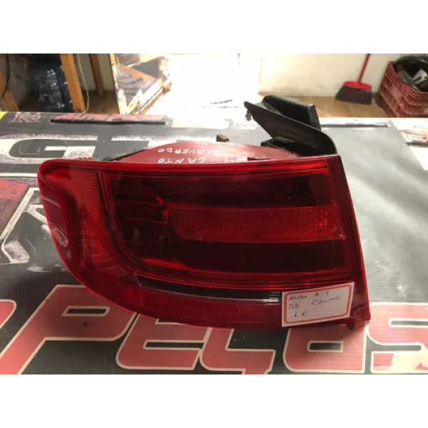 Lanterna Traseira Esquerda Do Audi A4 2009 Sedan Canto Esquerdo/motorista Vermelho