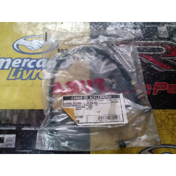 Cabo Acelerador Opala 4 Cilindro Gás 80/83 Usado 94602280
